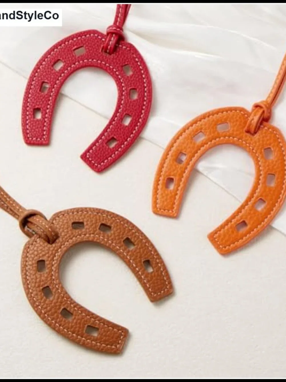 PU Leather Cute Y2K Bag Charm Keychain for Handbags